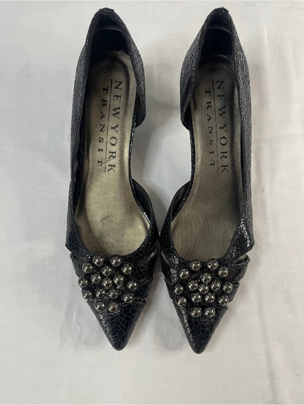 New York Transit Crackle Design Heals Size 7